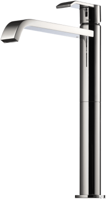 Высокий смеситель для умывальника VIC081, хромированная латунь