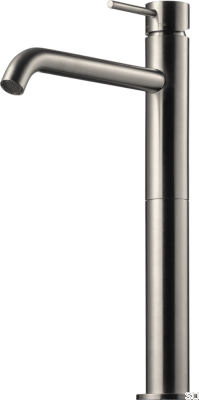 EVM082 смеситель для умывальника, матовая никелированная латунь