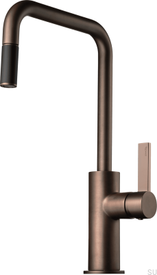 Смеситель для кухни с выдвижным изливом ARM985 Латунь Коричневый