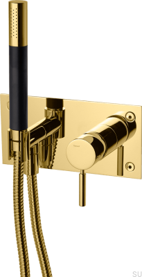 Смеситель для душа с душевой лейкой и шлангом BOX011-364 Honey Gold Brass