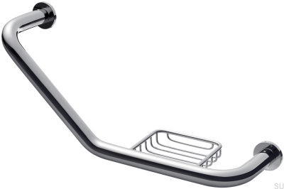 Ручка для ванны с мыльницей TA808, Хромированная латунь