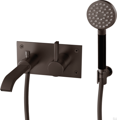 ARM036 термостатический настенный смеситель для ванны, коричневая латунь
