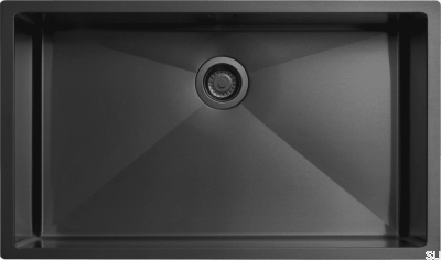 Diskho 8040 Кухонная мойка Steel Matte Black PVD