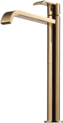 Высокий смеситель для умывальника VIC081 Полированная латунь, Неокрашенный