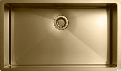 Дискхо 8040 Кухонная мойка Сталь Латунь Полированное PVD