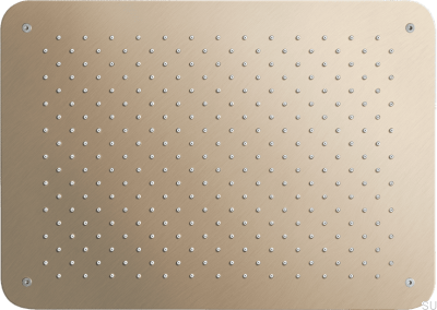 Прямоугольная насадка для тропического душа 450 x 320 ZSOF093 Матовая никелированная латунь