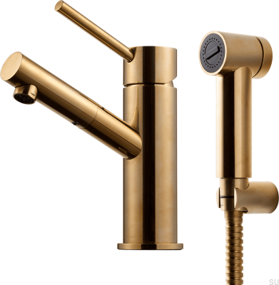 BI069 Смеситель для умывальника-биде, полированная латунь, неокрашенный