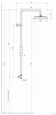 Душевой набор ARM5200-150 Латунь Полированный Неокрашенный