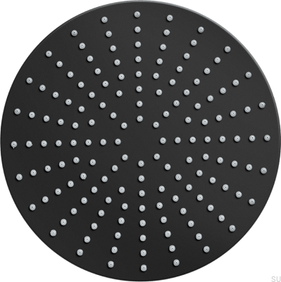 Круглая насадка для тропического душа 250 ZSOF250 Matte Black Brass