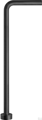 Сифонная трубка L-образного типа XA21 Латунь, черный матовый