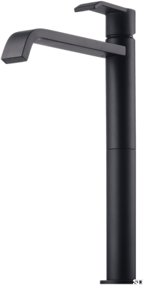 Высокий смеситель для умывальника VIC081 Matte Black Brass