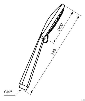 Душевая головка ZDOC104 Хром