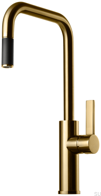 Смеситель для кухни с выдвижным изливом ARM985 Honey Gold Brass