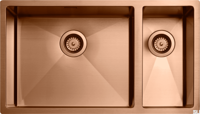 Diskho 7040 Кухонная мойка Steel Copper PVD