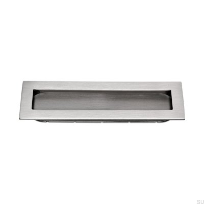 Встраиваемая ручка для мебели 512160 Silver Brushed