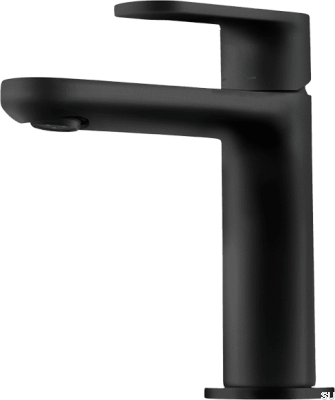 CA071 смеситель для умывальника, латунь, матовая черная