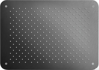 Прямоугольная насадка для тропического душа 450 x 320 ZSOF093 Латунь Черный Хром Матовый