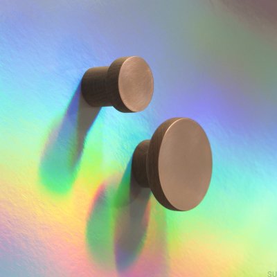 Деревянная мебельная ручка из дуба Copper 55 с матовой медью, без лака