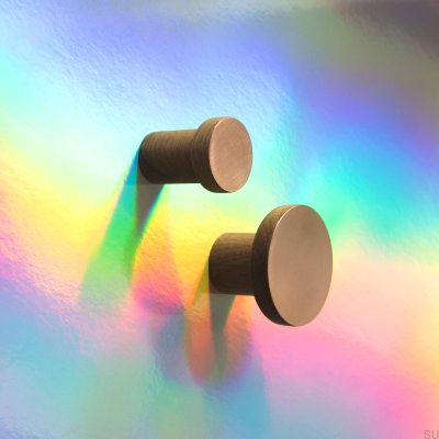 Деревянная настенная вешалка Copper 30 с матовой медью без лака