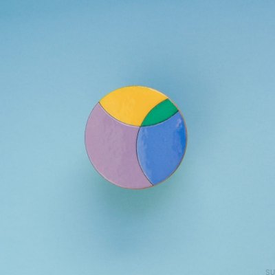 Eclipse 80 Деревянная эмалированная красочная настенная вешалка — образец 1