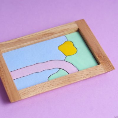 Деревянный поднос для украшений Scene Sweet, эмалированный