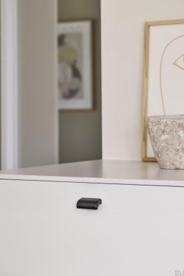 Glove 32 Деревянная дубовая черная мебельная ручка