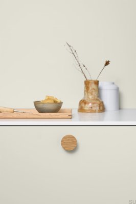 Ручка мебельная деревянная Circle 50, дуб