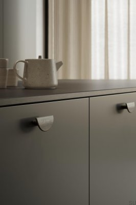 Ручка для мебели Horizon Small 32 Wooden Oak Black удлиненная