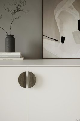 Ручка для мебели Horizon Large 64 Wooden Oak Black удлиненная