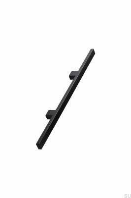 Ручка мебельная продолговатая Япония 160 Деревянный Ясень Черный