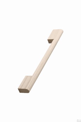 Ручка мебельная Fortis 224+288 продольная, деревянная, дуб, без лака