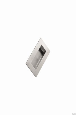 Встраиваемая мебельная ручка Square 102 Silver Satin