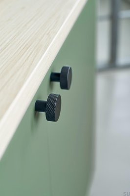 Мебельная ручка Simon 35 Steel Black