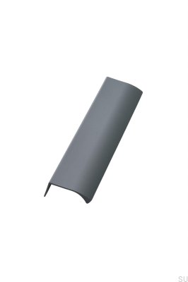 Ручка для мебели Edge Straight 40 из алюминия серого цвета