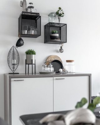 Ручка мебельная продолговатая серебряная Helix 160 