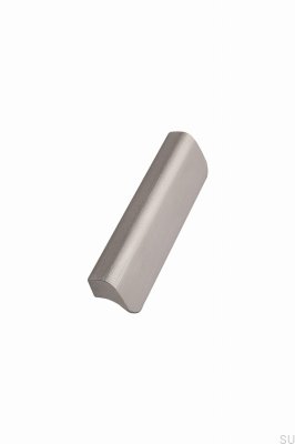 Ручка мебельная продолговатая Fall 128 Aluminium Silver