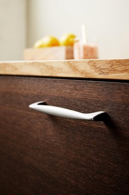 Ручка мебельная удлиненная Span 160 Aluminium Silver