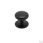 Gałka meblowa mynta czarna metalowa