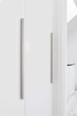 Ручка мебельная Elan 160+544 продольная, алюминий, серебро