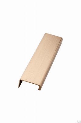 Мебельная ручка Artisan 160 Edge, матовый алюминий, золото