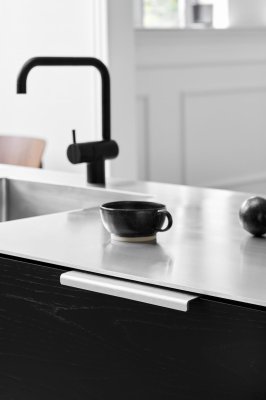 Ручка мебельная кромочная Artisan 160 Алюминий Серебристый