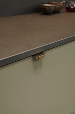 Мебельная ручка Comet 32 Edge, алюминий, матовое золото