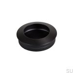 Uchwyt meblowy wpuszczany Hollow 40 Czarny metalowy