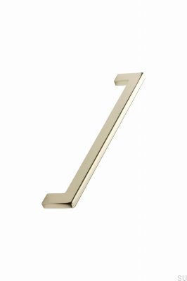 Ручка мебельная удлиненная Flat 192 Metal Gold Polished