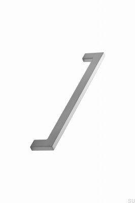 Ручка мебельная удлиненная Flat 192 Metal Silver