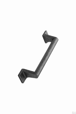 Ручка мебельная продолговатая Ship 128, серый металлик