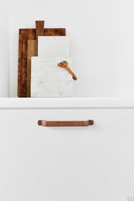 Ручка мебельная длинная Rio 128, металл, состаренная медь