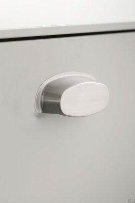 Фарма 64 Металлическая Серебряная Удлиненная Мебельная Ручка