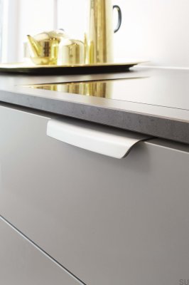 Мебельная ручка Wow 160 Metal Silver Brushed Edge