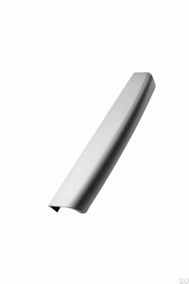 Wow 256 Металлическая серебристая ручка для мебели с матовым краем